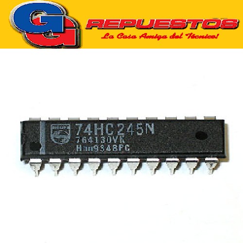 CIRCUITO INTEGRADO 74HC245N Octal bus tranceiver; 3-state