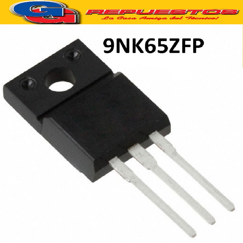 9NK65ZFP TRANSISTOR FET CANAL N 650V / 6.4A / 30W-125W / <1.2R