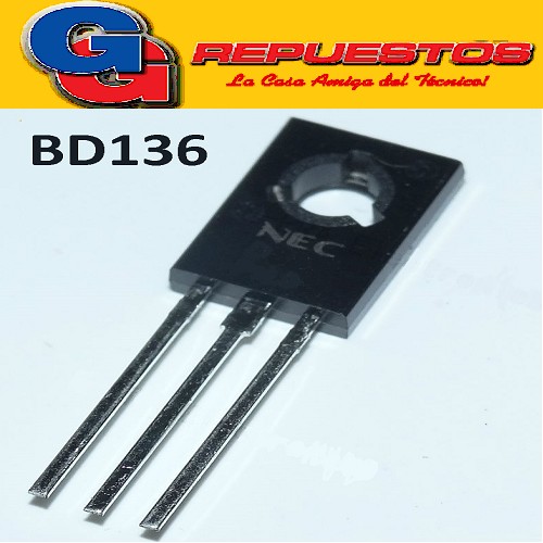 BD136 TRANSISTOR PNP -45V/-1.5A/12.5W