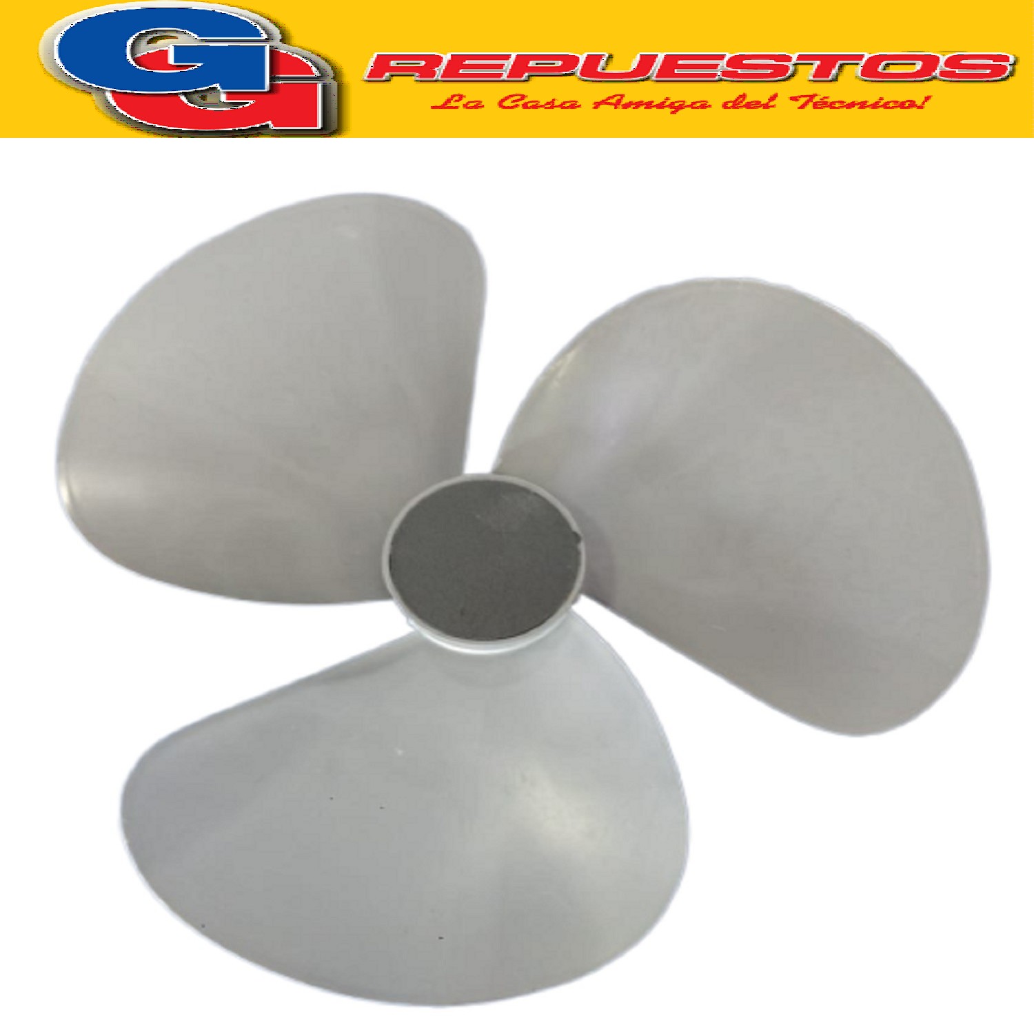 HELICE 16  EJE 11.80mm PLASTICA TURBO (PALETA VENTILADOR) YE LMO