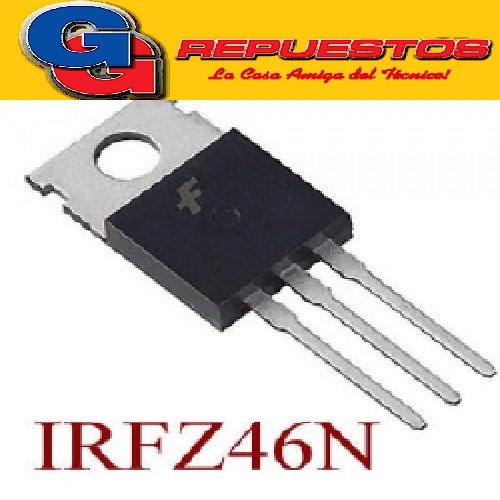 TRANSISTOR FET IRFZ46N HEXFET® MOSFET 55V/53A/16.5mR= STp55nf06