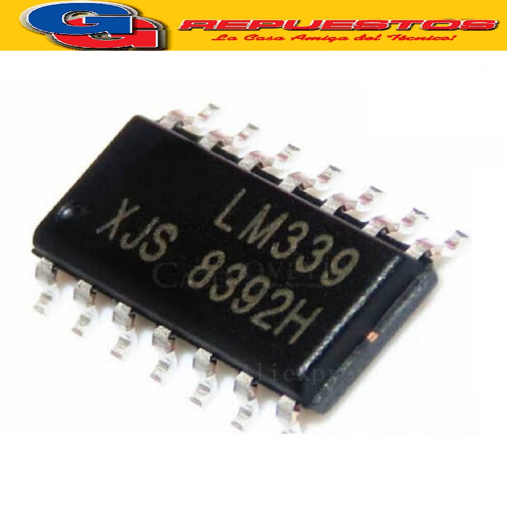 LM339N-SMD / LM339D - CIRCUITO INTEGRADO LM339N SMD QUAD COM PARADOR DE TENSION