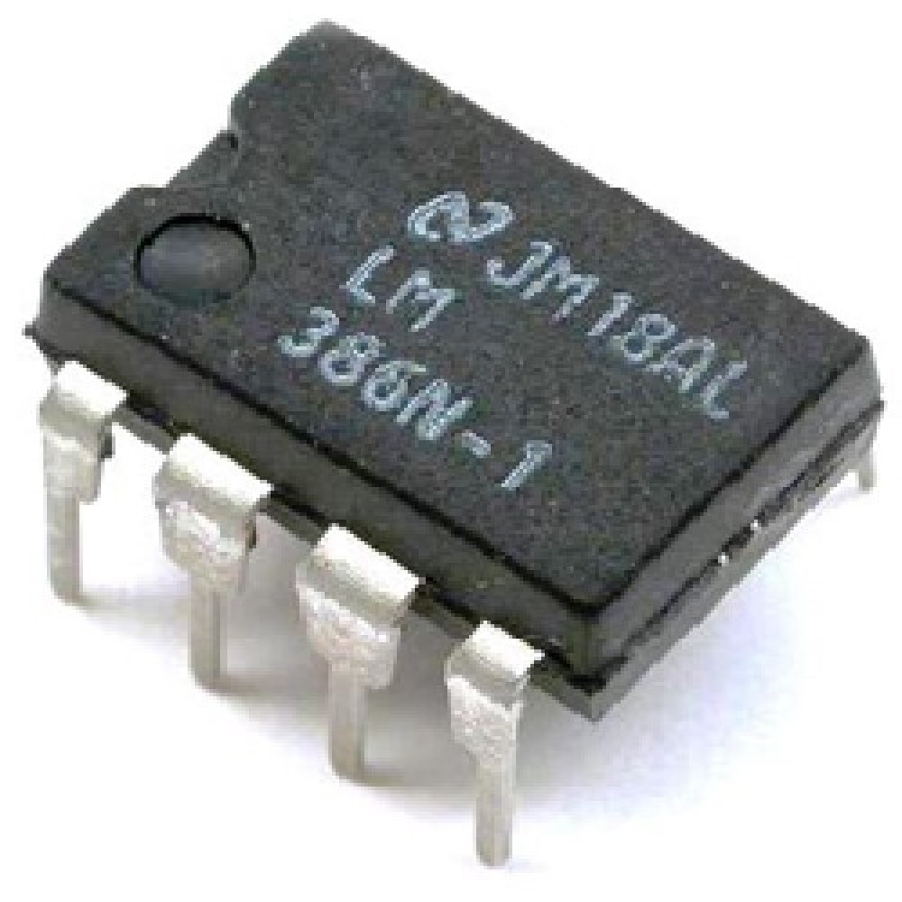 CIRCUITO INTEGRADO LM386N AMPLIFICADOR DE POTENCIA DE AUDIO DE BAJO VOLTAJE