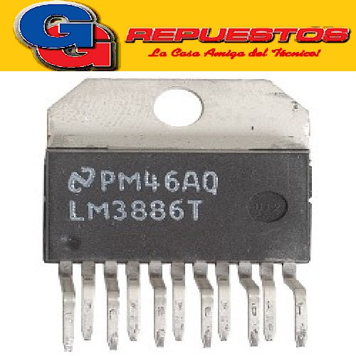 CIRCUITO INTEGRADO LM3886T AMPLIFICADOR DE AUDIO DE POTENCIA 68W