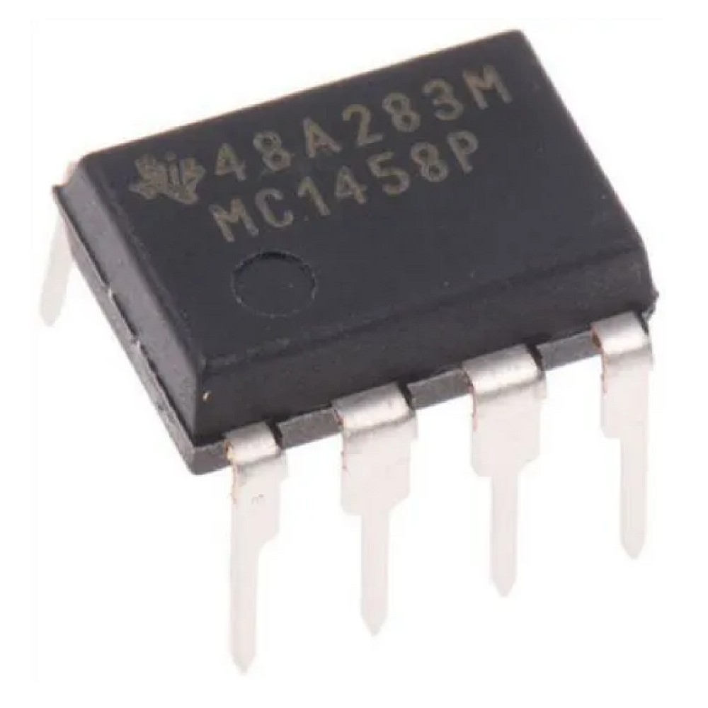 CIRCUITO INTEGRADO MC1458 SMD DOBLE AMPLIFICADOR OPERACIONAL INTERNAMENTE COMPENSADO