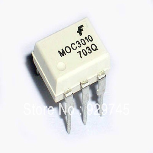 OPTO ELECTRONICA MOC3010 OPTOACOPLADOR TRIAC Vaisla=7500Vac(pk)