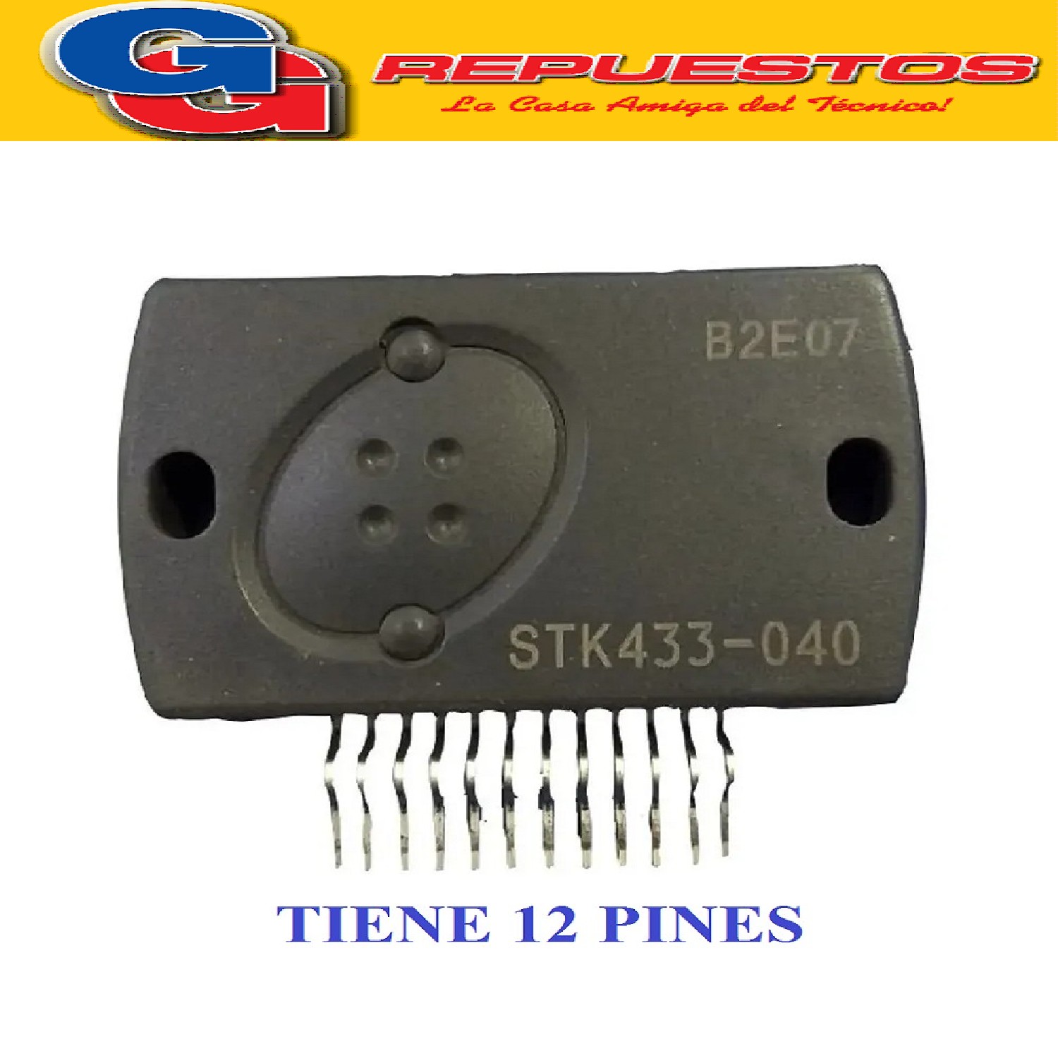 STK433-040SY CIRCUITO INTEGRADO AMPLIFICADOR DE AUDIO 2X40 / 38V 12 pines