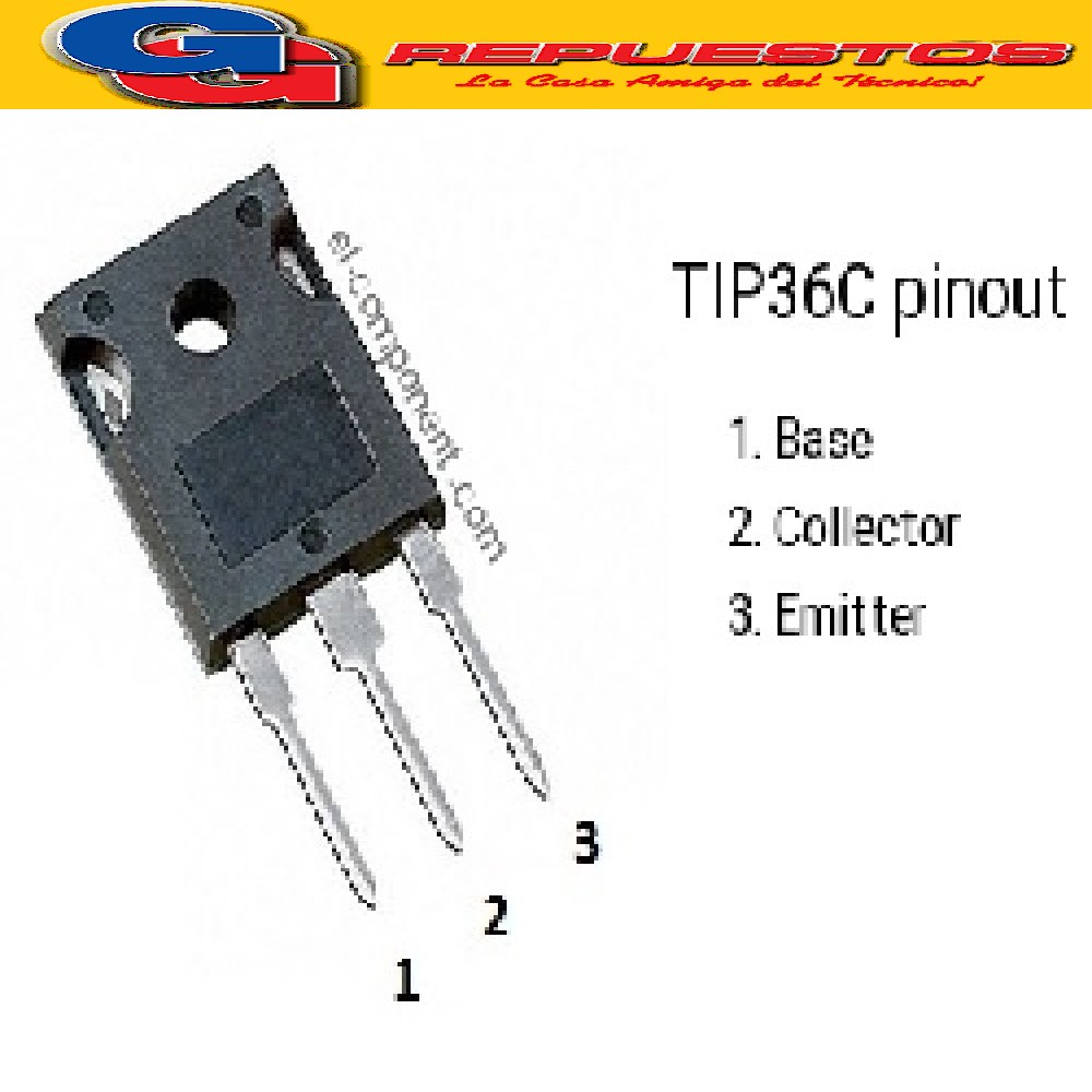 TIP36C TRANSISTOR PNP (100V/15A/125W)