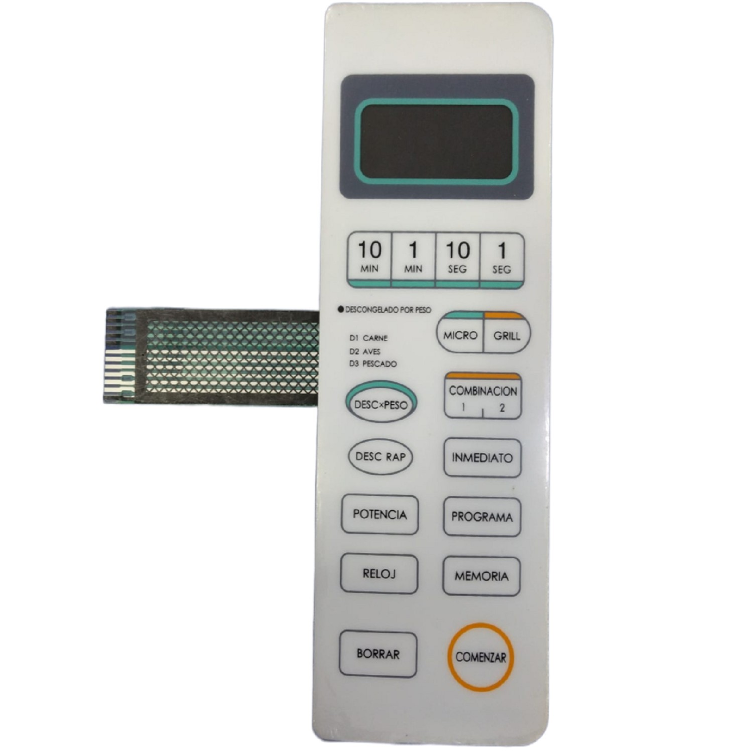 TECLADO MICROONDAS MD107 WD800AL2311 TOP HOUSE 2904