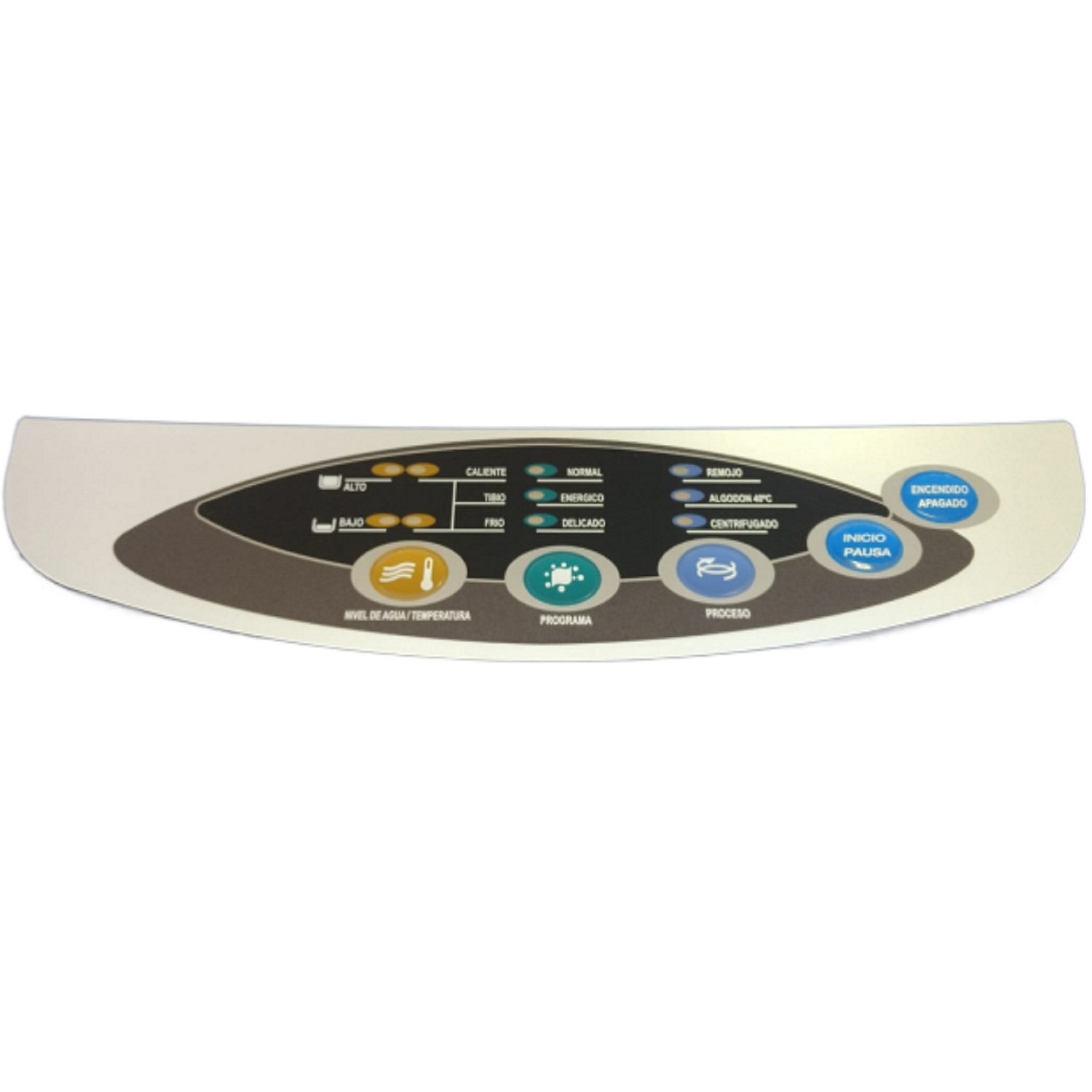 SERIGRAFIA LAVARROPAS GAFA SIN DISPLAY 7000-6100 CHICA MEMBRANA TECLADO