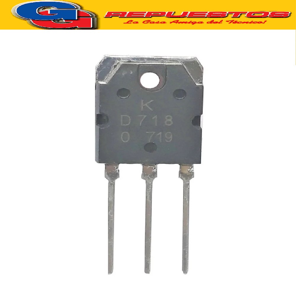 TRANSISTOR NPN 2SD718 (120V/8A/80W)