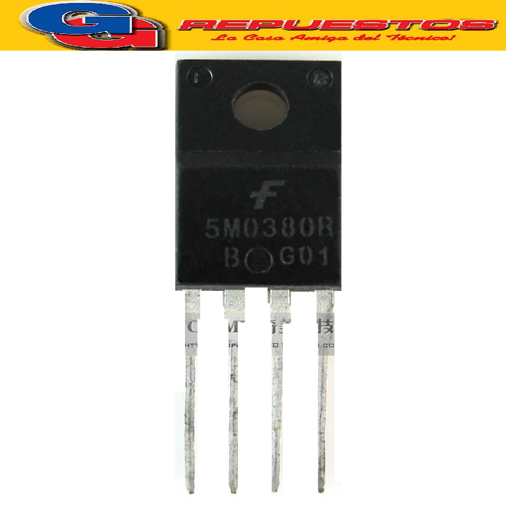 TRANSISTOR FET 5M0380AR 650V/3A