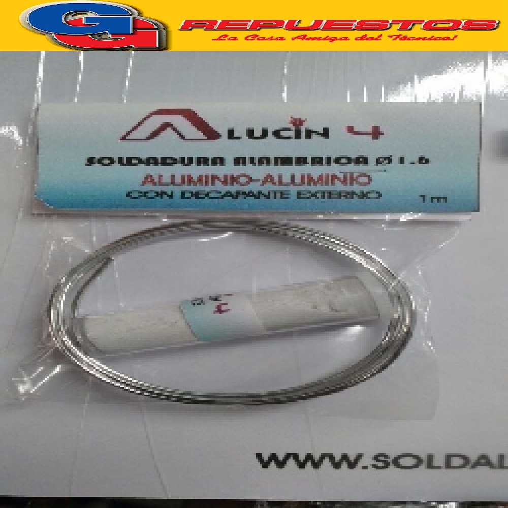 ALUCIN 4 Soldadura c/DECAPANTE EXTERNO p/aluminio
