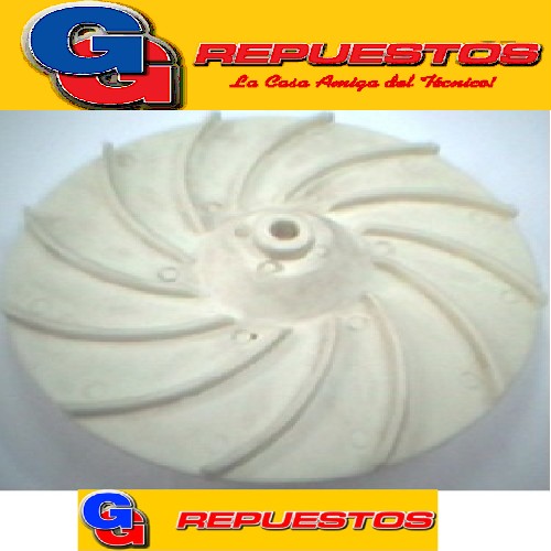 TURBINA ASPIRACION ENCERADORA LILIANA LUSTRASPIRADORA EJE 10 MM CUELLO BAJO DIAMETRO 18 CM ALTURA TOTAL 2.5 CM