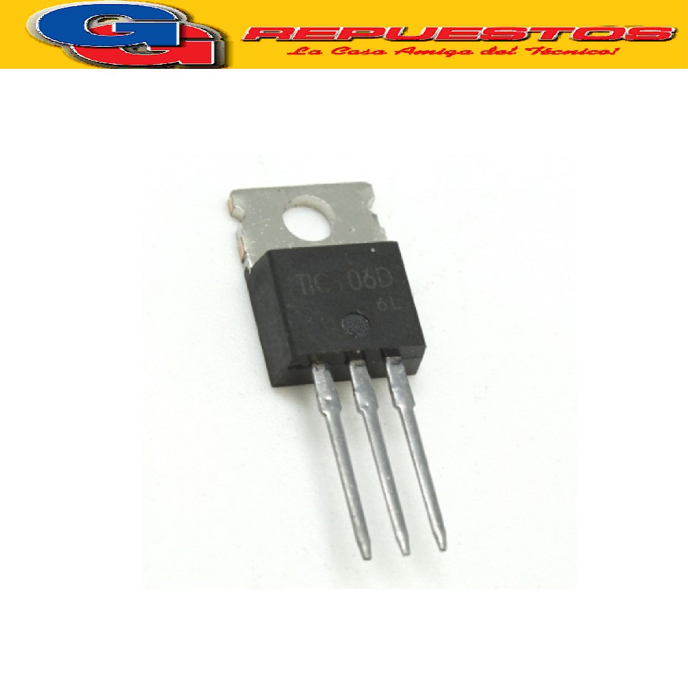TIRISTORES TIC106D SILICON CONTROLLED RECTIFIERS