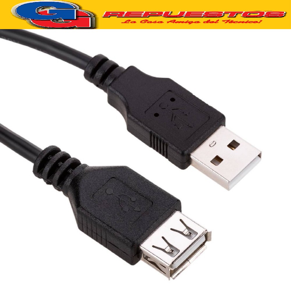 CABLE USB MACHO  A -HEMBRA A  2 MTS