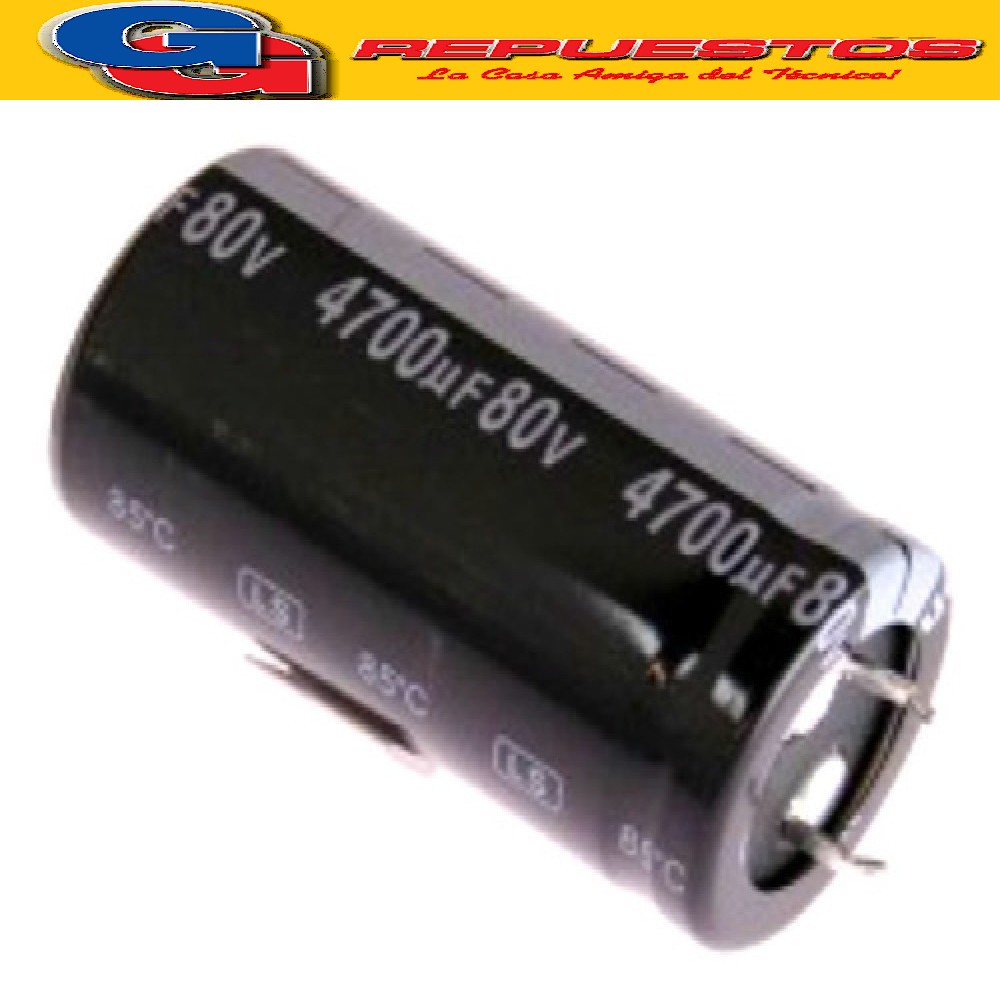 CAPACITOR ELECTROLITICO 4700uFX80V (30x42mm) Blindado