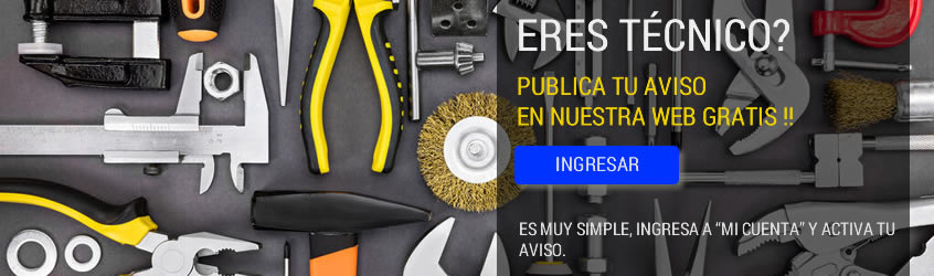 ERES TÉCNICO? - PUBLICA TU AVISO EN NUESTRA WEB GRATIS !!